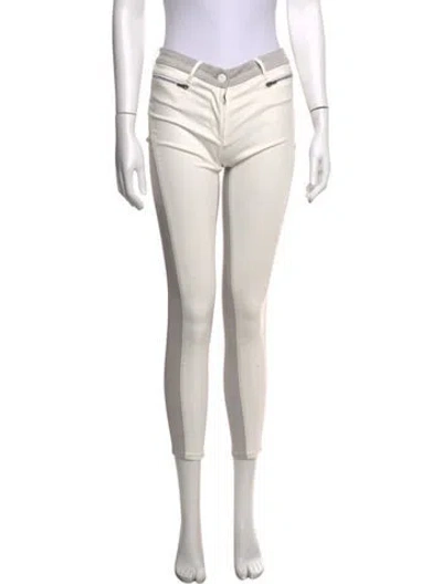 Pre-owned 3x1 Skinny Leg Pants In White