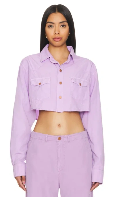 3x1 Stefy Crop Jacket In Lilac