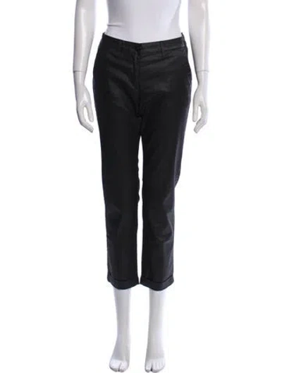 Pre-owned 3x1 Straight Leg Pants In Black