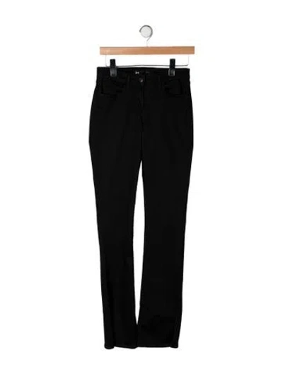 Pre-owned 3x1 Straight Leg Pants In Black