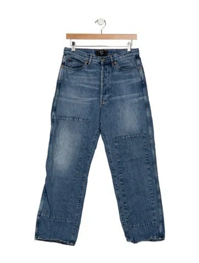 Pre-owned 3x1 Straight Leg Pants In Blue