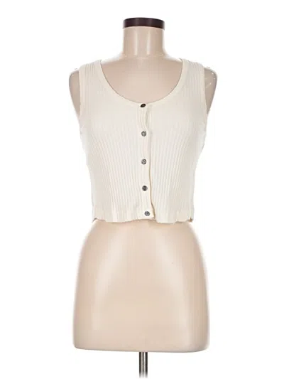 Pre-owned 3x1 Tank Top Ivory Strapless Neckline Tops