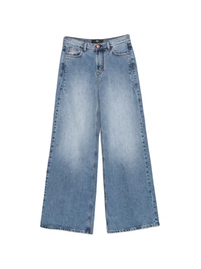 3x1 The Kat Darted Wide-leg Jeans In Blue