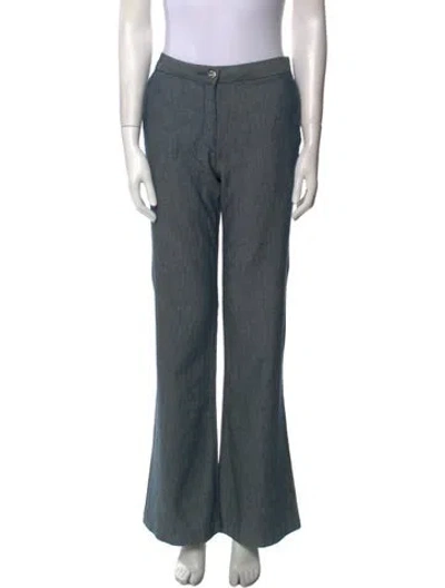 Pre-owned 3x1 Wide Leg Pants In Blue