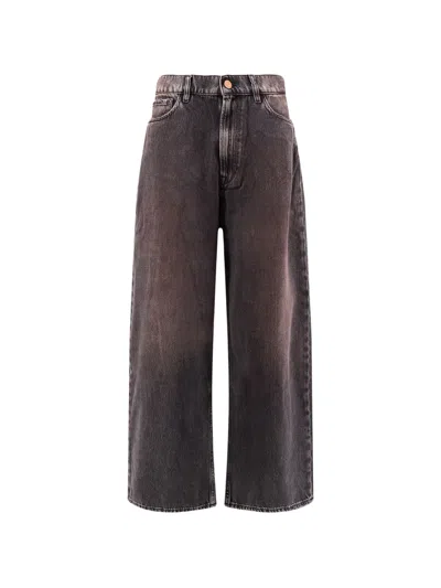 3x1 Wide-leg Skater Jeans In Brown