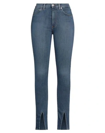 3x1 Nyc Woman Jeans Blue Size 28 Cotton, Elastomultiester, Elastane