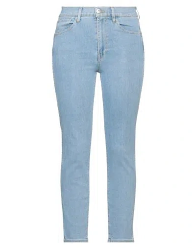 3x1 Woman Jeans Blue Size 28 Cotton, Elastomultiester, Elastane