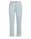 3x1 Woman Jeans Blue Size 30 Cotton In Blue