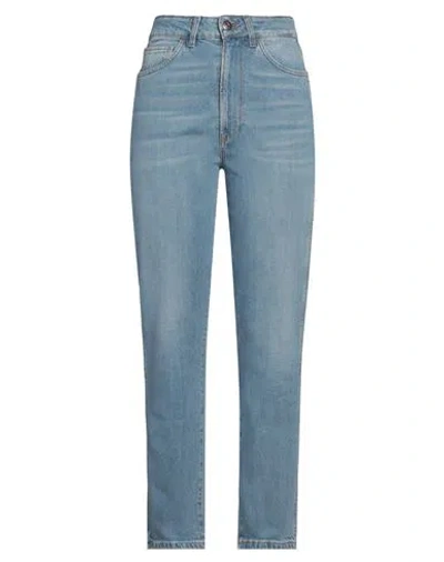 3x1 Nyc Woman Jeans Blue Size 30 Cotton, Elastane