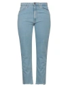 3x1 Nyc Woman Jeans Blue Size 32 Cotton, Elastane In Blue