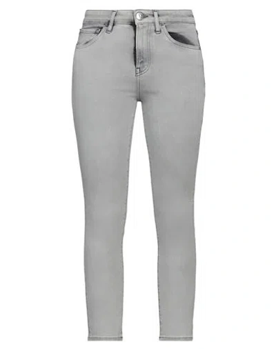 3x1 Woman Jeans Grey Size 29 Cotton, Polyester, Elastane
