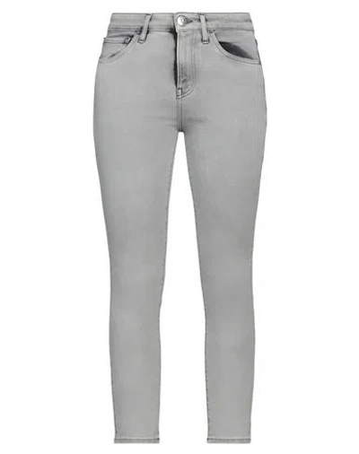 3x1 Nyc Woman Jeans Grey Size 27 Cotton, Polyester, Elastane