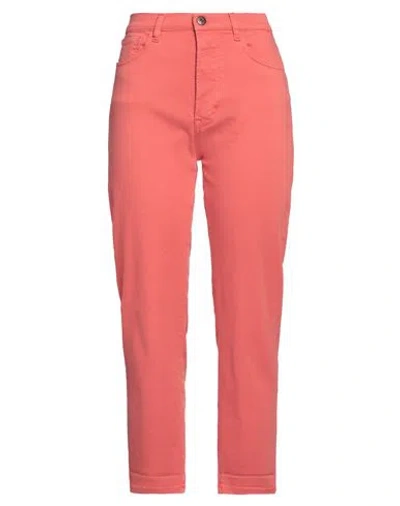 3x1 Nyc Woman Jeans Salmon Pink Size 27 Cotton, Polyester, Elastane