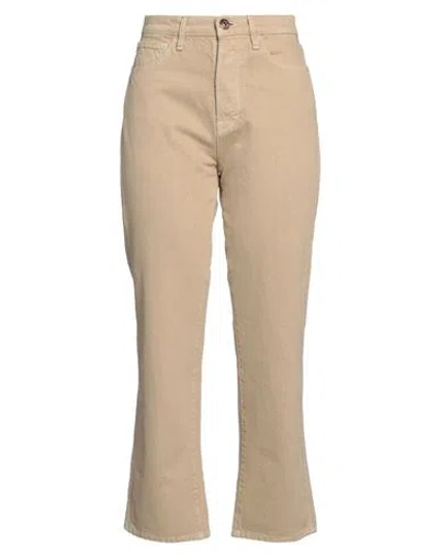 3x1 Woman Jeans Sand Size 30 Cotton In Beige