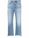 3x1 Austin Cropped Denim Jeans In Blue