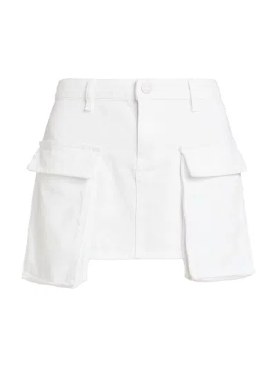 3x1 Celine Cargo Mini Skirt In Blanc