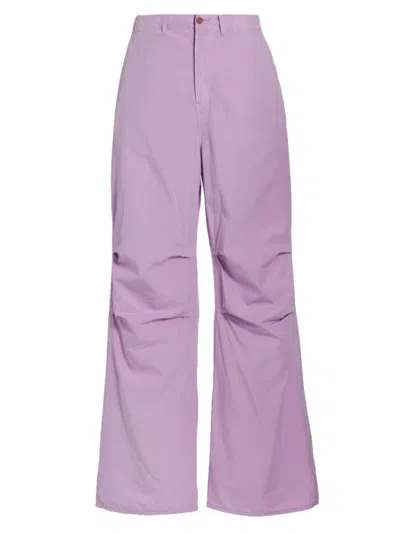3x1 Women's Friday Flip Cotton-blend Pants In Lilac