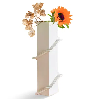 4 Am Product Design Neutrals / White Stairs Series - Squares Vase