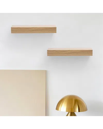 4 Supply 11.8in Floating Wall Shelf In Neutral