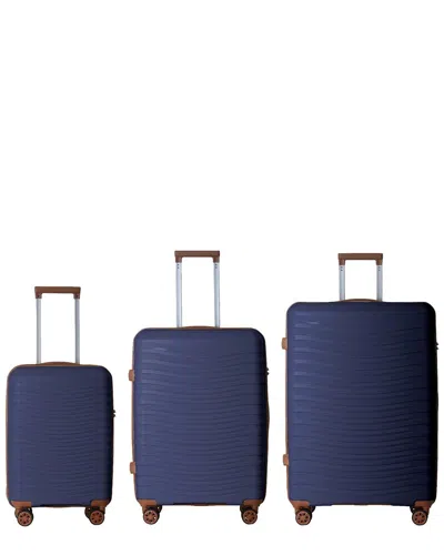 4 Supply 3pc Luggage Set With Four Spinner Wheels & Scratch-resistant Surface