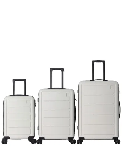 4 Supply 5 Supply 3pc Hardshell Lightweight Luggage Set With Spinner Wheels In Gray