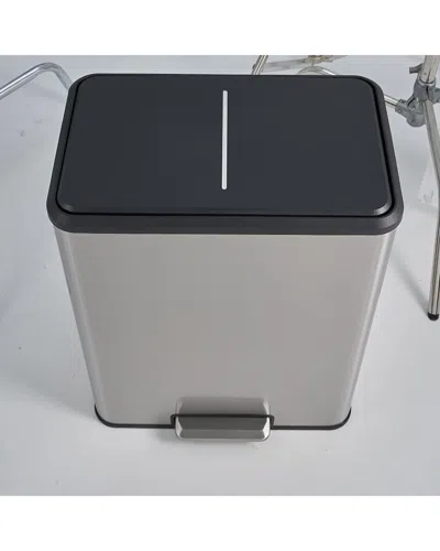 4 Supply 60l Trash Can In Gray