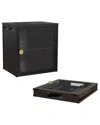 4 Supply Foldable Storage Cabinet In Black