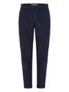 40 Weft Aiko Pleated Cargo Trousers In Blue