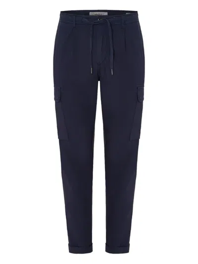 40 Weft Aiko Pleated Cargo Trousers In Blue
