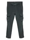 40 Weft Cargo Corduroy Straight-leg Trousers In Gray