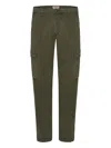 40 Weft Cargo Pocket Trousers In Green