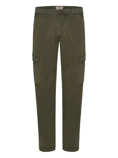 40 Weft Cargo Pocket Trousers In Green