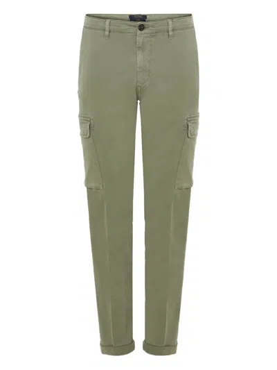 40 Weft Cargo Pocket Trousers In Green