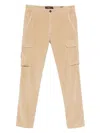 40 Weft Corduroy Cargo Trousers In Neutral
