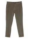 40 Weft Corduroy Chino Trousers In Gray