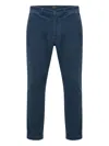 40 Weft Corduroy Straight-leg Trousers In Blue