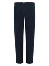 40 Weft Cuffed Trousers In Blue