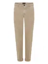 40 Weft Cuffed Trousers In Gold