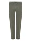 40 Weft Cuffed Trousers In Green