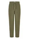 40 Weft Lenny Elastic-waist Regular Trousers In Green