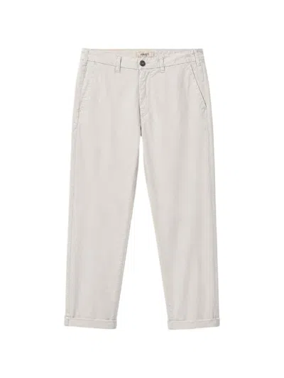 40 Weft Lenny Logo-patch Trousers In Gray