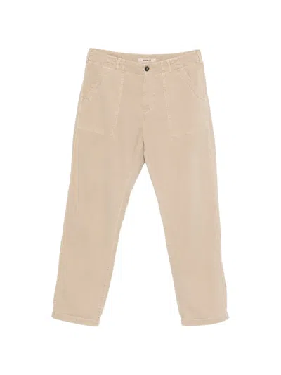 40 Weft Straight-leg Trousers In Neutral