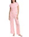 40 Winks 2pc Baby T-shirt & Pant Set In Pink