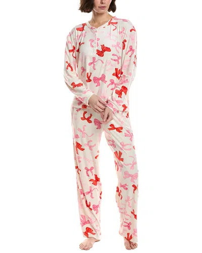 40 Winks 2pc Printed Pajama Set In Multi