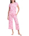 40 Winks 2pc T-shirt & Cropped Pant Set