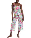 40 Winks 2pc Tank & Cropped Pant Set In Multi