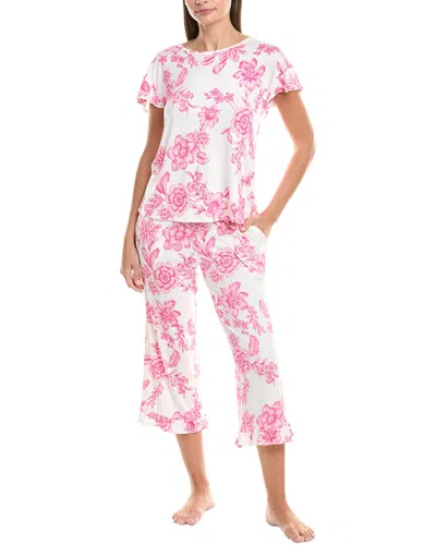 40 Winks 2pc Top & Pant Sleep Set In Multi