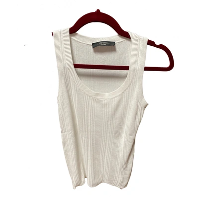 Pre-owned Max Mara Vest In White