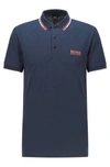Hugo Boss - Active Stretch Golf Polo Shirt With S.caf - Dark Blue