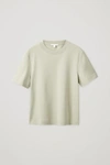 Cos Regular-fit Heavyweight T-shirt In Green